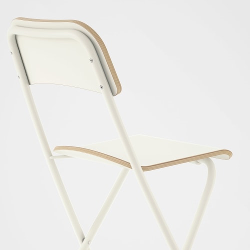 IKEA FRANKLIN Bar stool with backrest Foldable White Dining